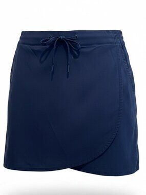 Eddie Bauer Tulip Hem Skort Sz S Golf Tennis Athleisure Casual Blue #233W